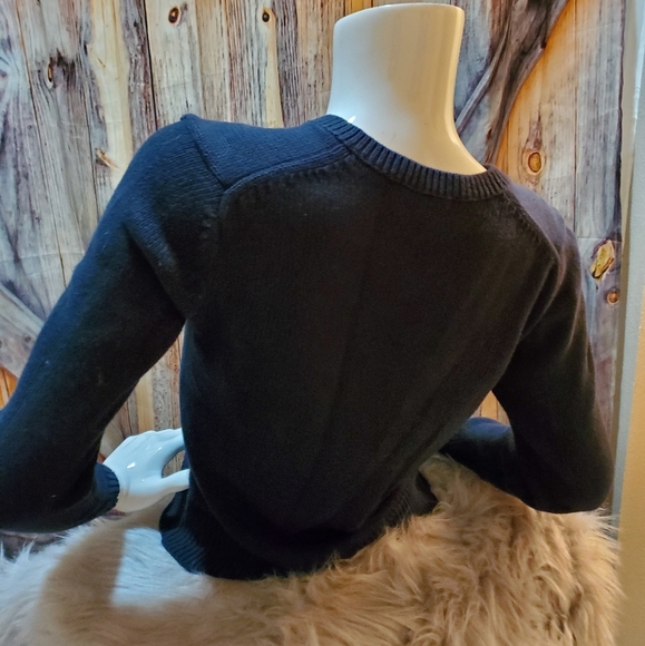 Dark blue women's thick sweater - Picture 2 of 2